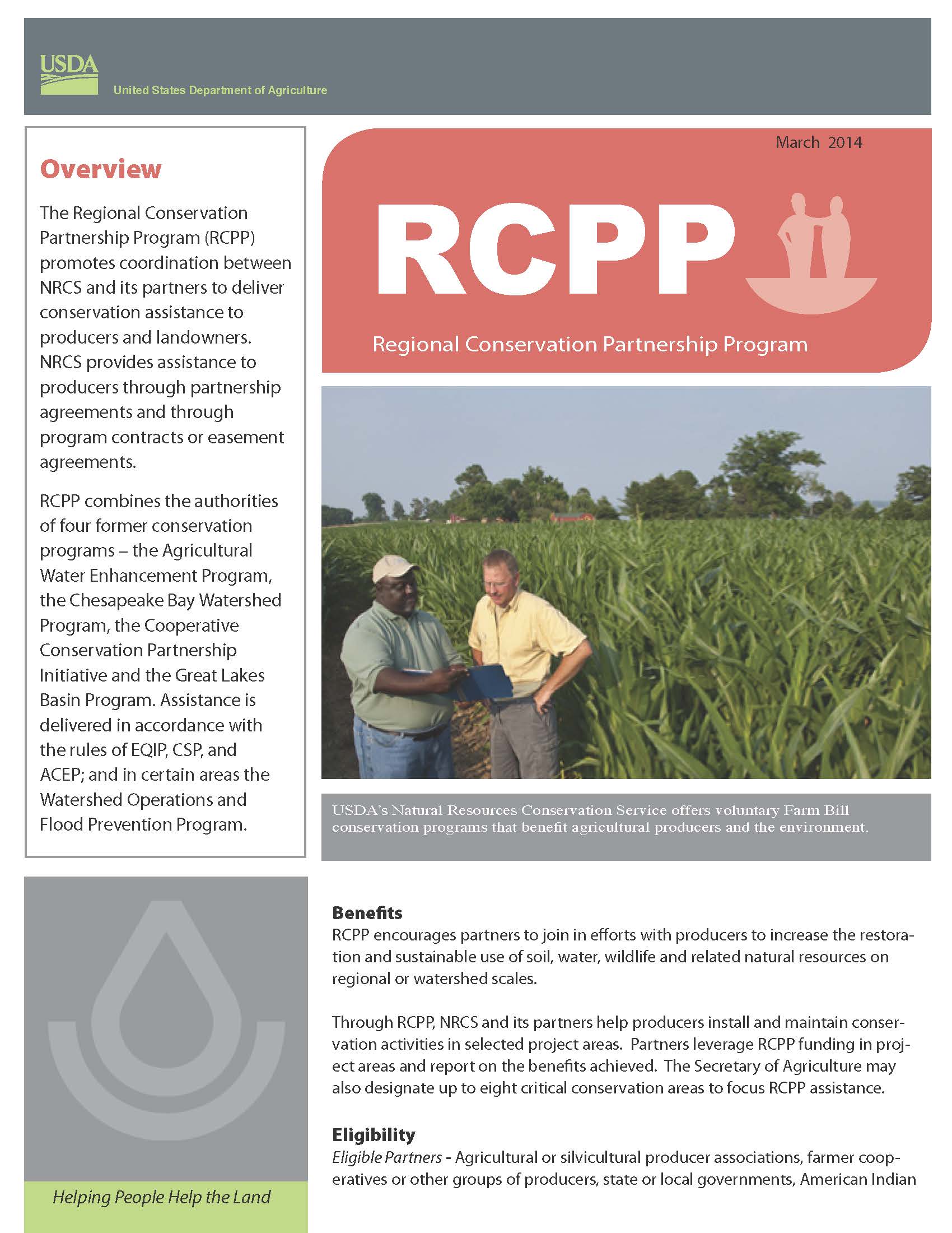 2014 Farm Bill-RCPP