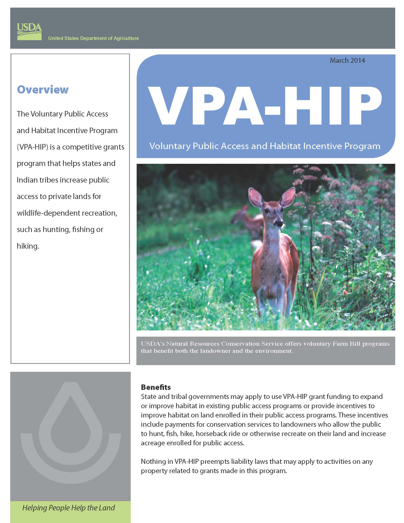 2014 Farm Bill-VPA-HIP