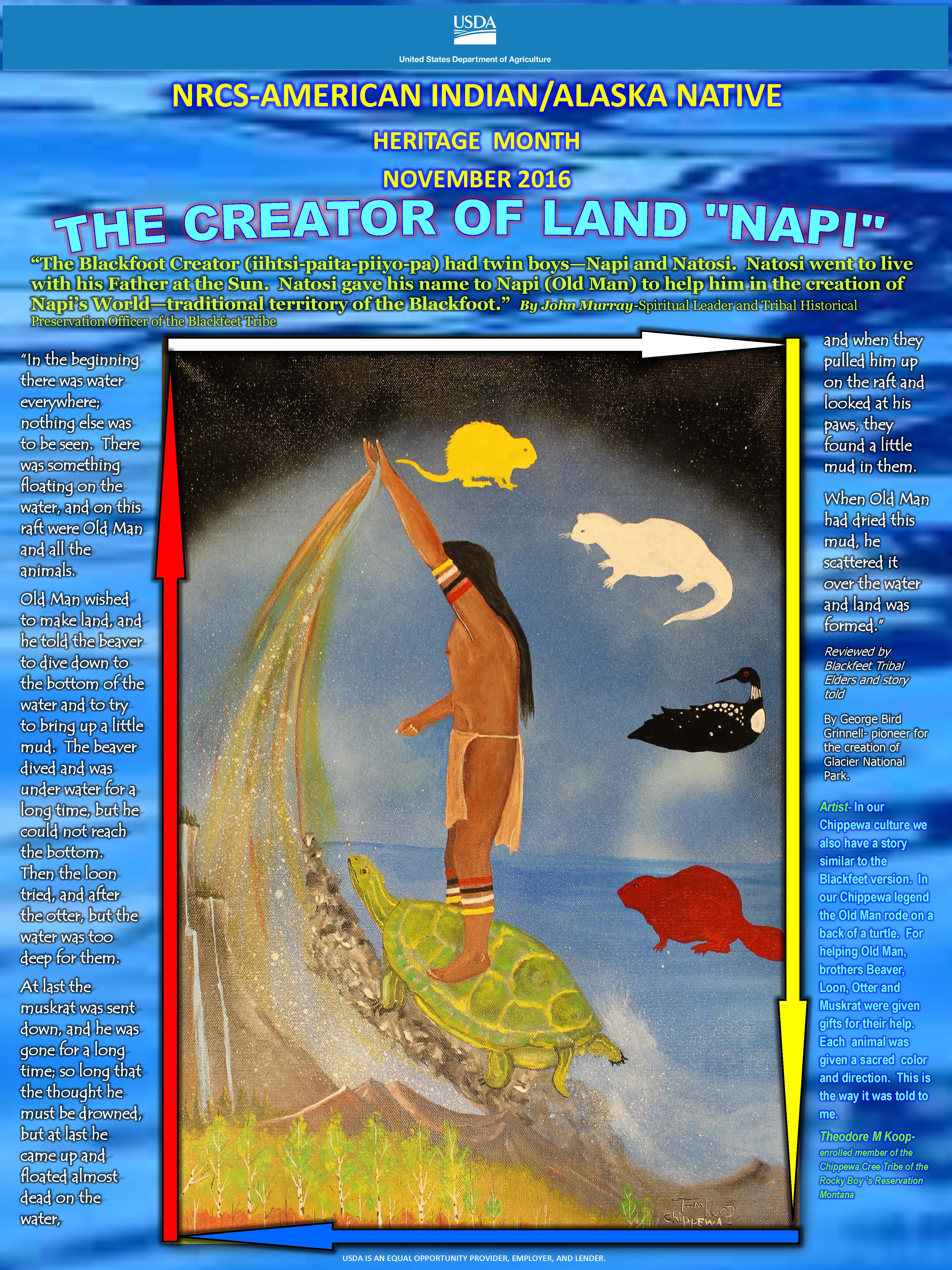 2016 American Indian/Alaska Native Heritage Month poster