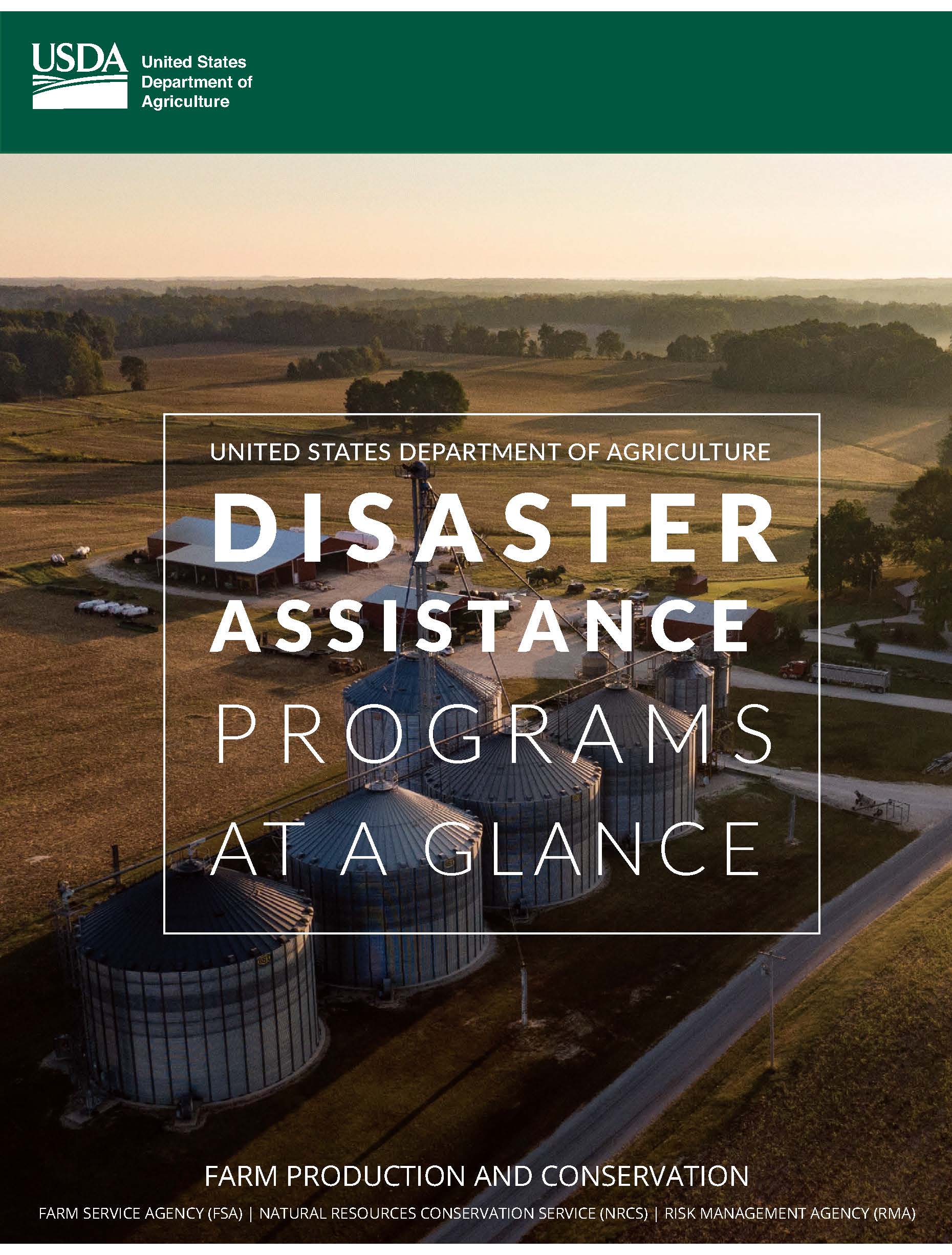 USDA Disaster Assistance at a Glance brochure
