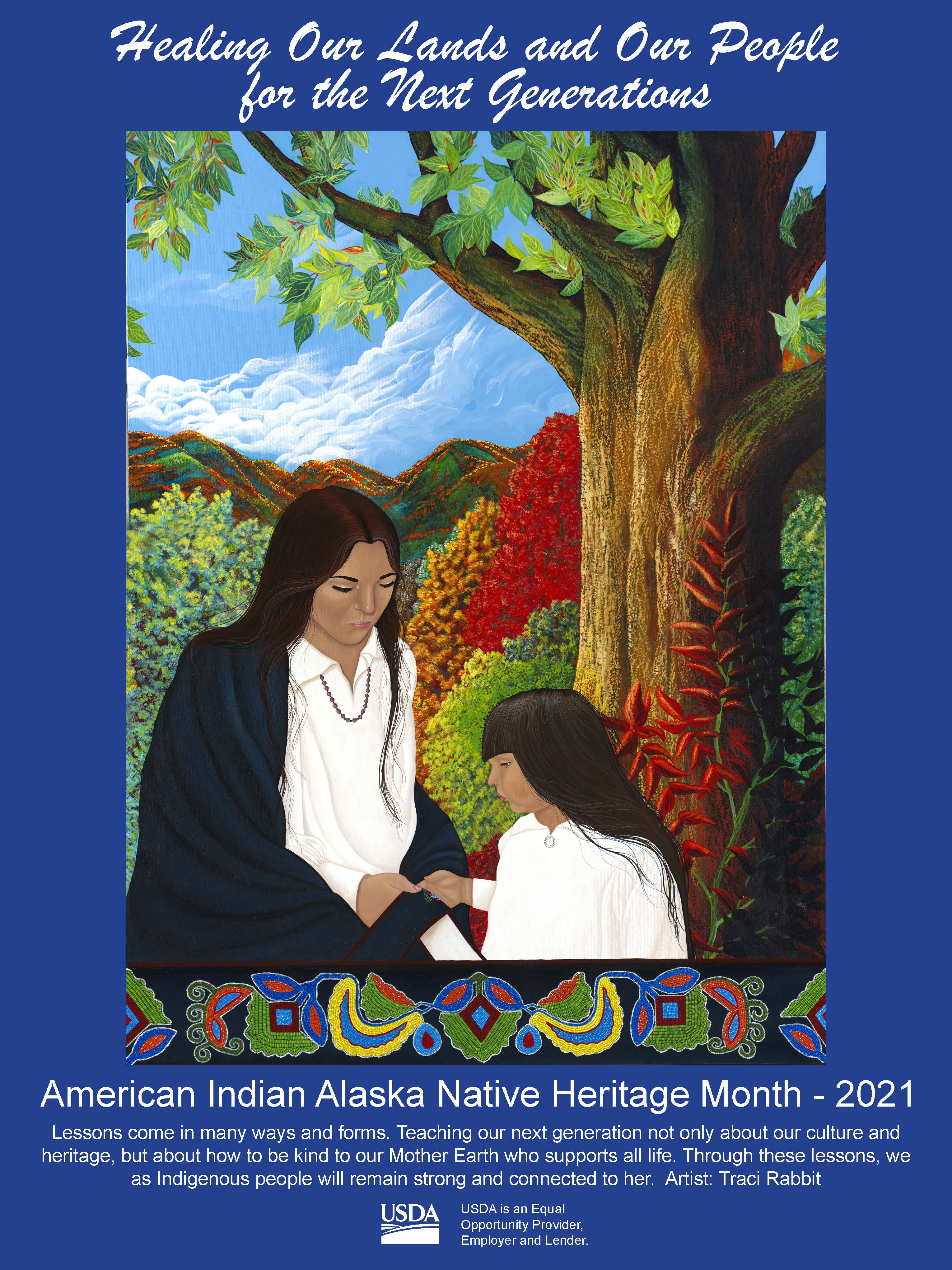 2021 American Indian-Alaska Native Heritage Month poster