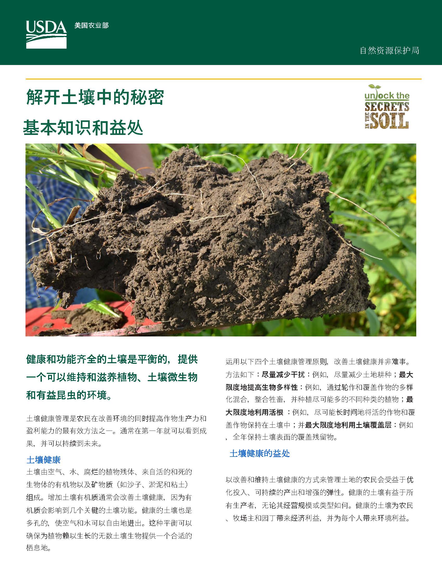 Chinese Basic and Benefits Soil Health fact sheet