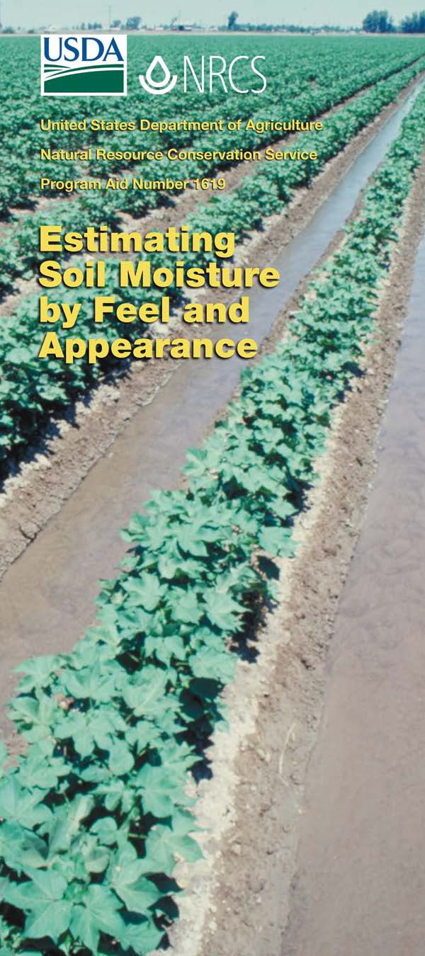 Estimating Soil Moisture by Feel and Appearance