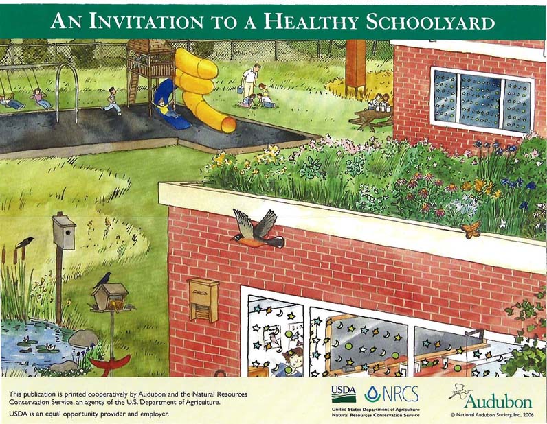 An Invitation to a Healthy Schoolyard poster