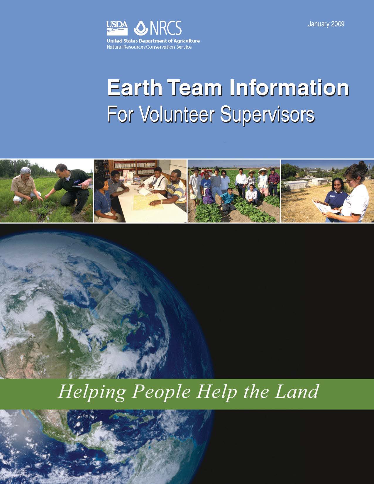 Earth Team Information for Volunteer Supervisors