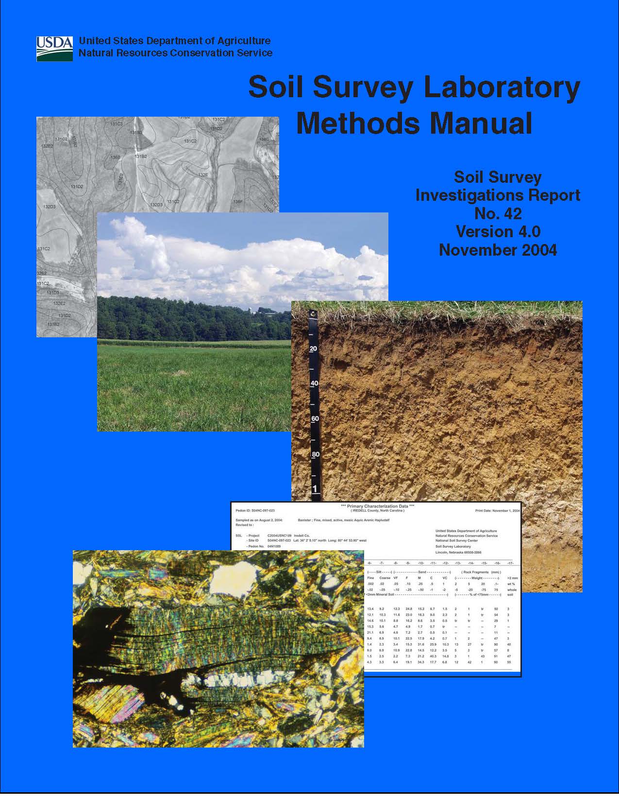 Soil-Soil Survey Laboratory Methods manual 4.0
